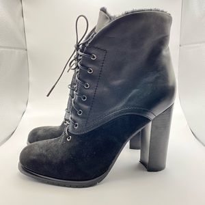 NWT Heeled Booties with Faux Fur Lining, Size 8.5